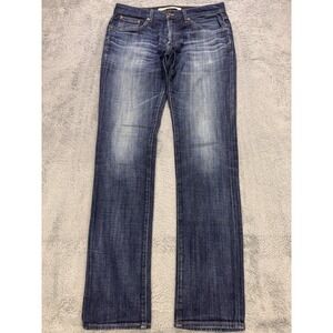 Big Star Archetype Jeans Men 31x34 Blue Slim Straight Denim Distressed Whiskered